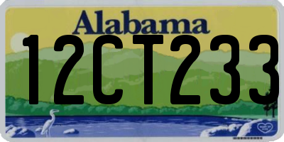 AL license plate 12CT233