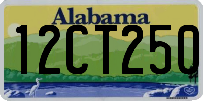 AL license plate 12CT250