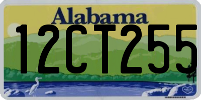 AL license plate 12CT255