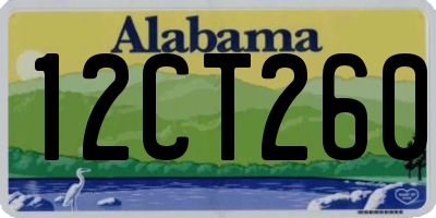 AL license plate 12CT260