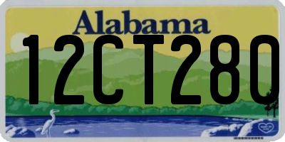 AL license plate 12CT280