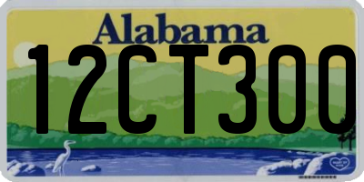 AL license plate 12CT300