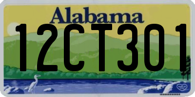 AL license plate 12CT301
