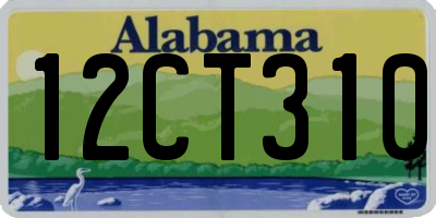 AL license plate 12CT310