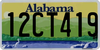 AL license plate 12CT419
