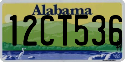 AL license plate 12CT536