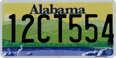 AL license plate 12CT554