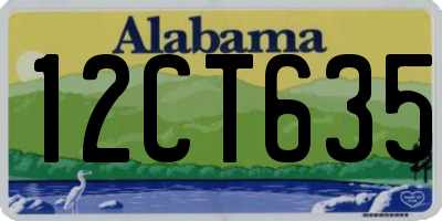 AL license plate 12CT635