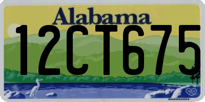 AL license plate 12CT675