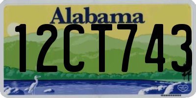 AL license plate 12CT743