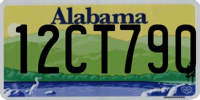 AL license plate 12CT790
