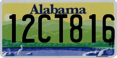 AL license plate 12CT816