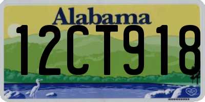 AL license plate 12CT918