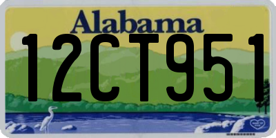 AL license plate 12CT951