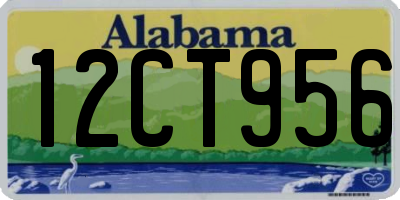 AL license plate 12CT956