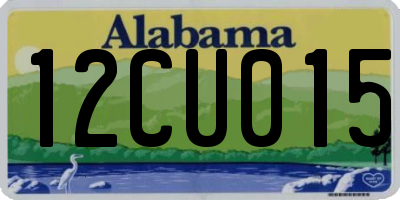 AL license plate 12CU015