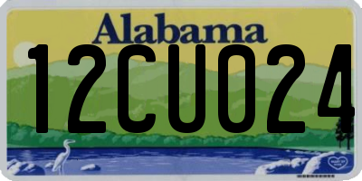 AL license plate 12CU024