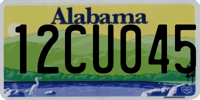 AL license plate 12CU045