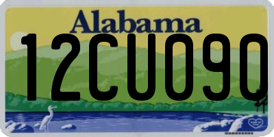 AL license plate 12CU090