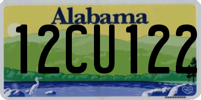 AL license plate 12CU122