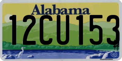 AL license plate 12CU153