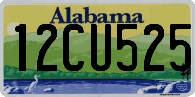 AL license plate 12CU525