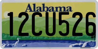 AL license plate 12CU526