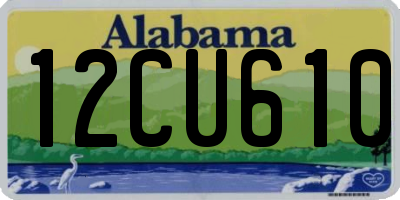 AL license plate 12CU610