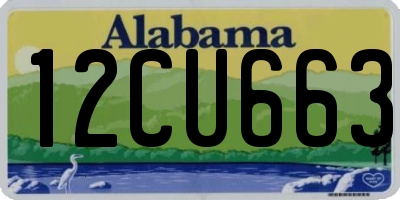 AL license plate 12CU663