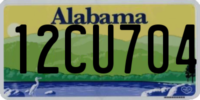 AL license plate 12CU704