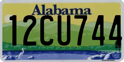 AL license plate 12CU744