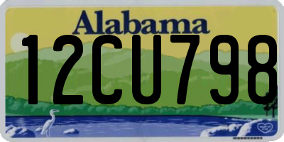 AL license plate 12CU798
