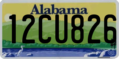 AL license plate 12CU826