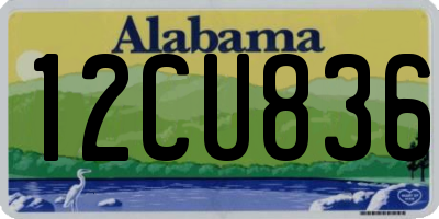 AL license plate 12CU836