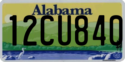 AL license plate 12CU840