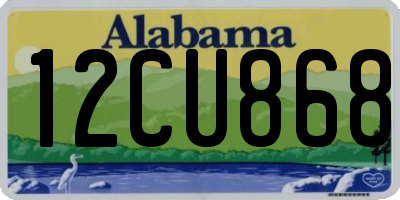 AL license plate 12CU868