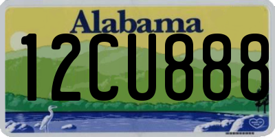 AL license plate 12CU888