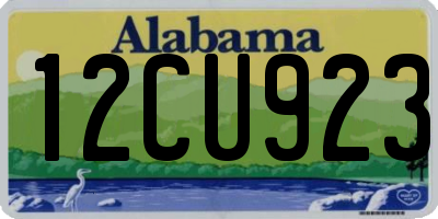 AL license plate 12CU923