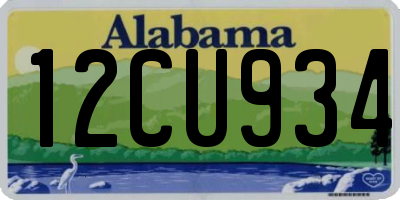 AL license plate 12CU934