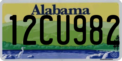 AL license plate 12CU982