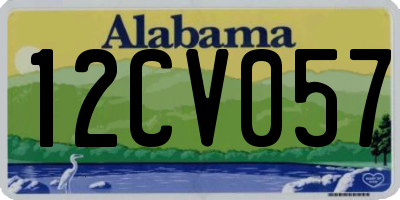 AL license plate 12CV057