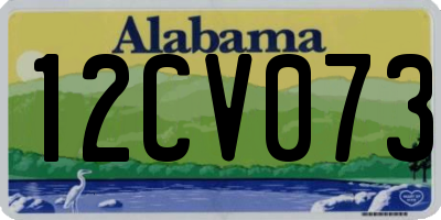 AL license plate 12CV073
