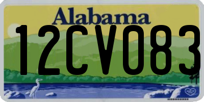 AL license plate 12CV083