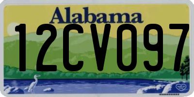 AL license plate 12CV097