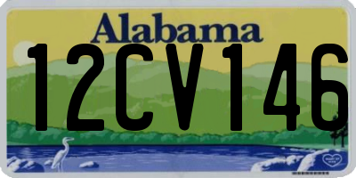 AL license plate 12CV146