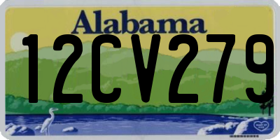 AL license plate 12CV279