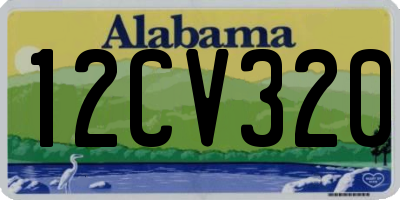 AL license plate 12CV320