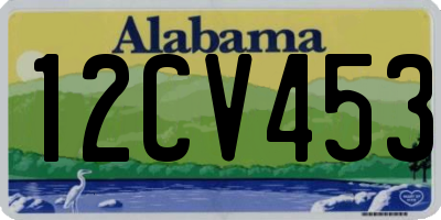 AL license plate 12CV453
