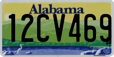 AL license plate 12CV469