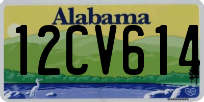 AL license plate 12CV614
